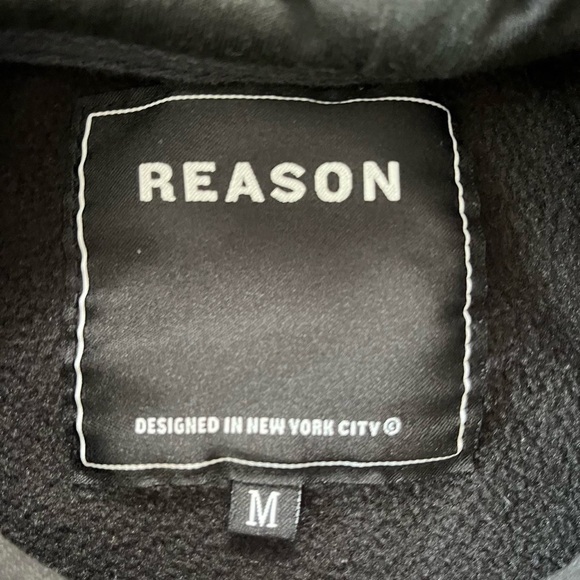 Reason Black and red flame hoodie #skater #punk #90s - Picture 3 of 5